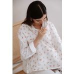 Tuğba Kuğu Müslin Emzirme Örtüsü - Pureline Series - Soft Bloom