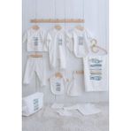 Tuğba Kuğu Organik 11'li Hastane Çıkışı - Pure Baby - Baby Fish - 0 - 3 Ay - 01.Ekru