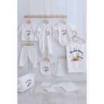 Tuğba Kuğu Organik 11'li Hastane Çıkışı - Pure Baby - Küçük Prens - 0 - 3 Ay - 01.Ekru