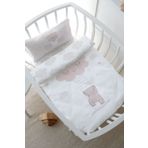 Tuğba Kuğu Park Yatak Nevresim Takımı (80x120) - Pure Baby Serisi - Buluta Tırmanan Ayıcık