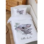 Tuğba Kuğu Pure Baby Serisi Bebek ve Anne Koala 100x150 cm Organik Bebek Nevresim Takımı