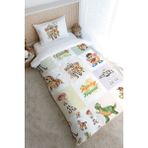 Tuğba Kuğu Tek Kişilik Nevresim Takımı (160X220) - Cartoon Serisi - Toy Story Patchwork - 160 x 220 cm - Beyaz - Ekru