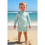 Tuğba Kuğu Uv Korumalı Uzun Kollu Erkek Bebek Mayo - Mint Ocean Dream - Renkli - 3 - 4 Yaş