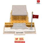 Tuğçe Shopping Anıtkabir 27 Parça Eğitici ve Dekoratif Kağıt Maket Kolay Montaj Çocuk ve Yetişkinler