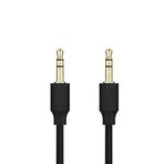 TUGG Aux & Aux Ses Kablosu | 3.5 mm Stereo Kablo | Hi-Fi Ses Kalitesi, Alman Teknolojisi, Örgü Kaplama, 50 cm – Siyah 104612