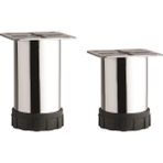 Tuğra Ayarlanabilir Pingolu Krom Metal 4'lü 8 cm Mobilya Dolap Ayağı