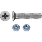 TUĞRA HIRDAVAT Tuğra Hırdavat M3X6MM Metrik Vida Yhb - Somunlu 100'LÜ Takım