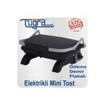 Tuğra Mini Tost Makinası Siyah T7550