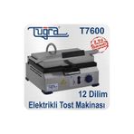 Tuğra T7600 12 Dilim Elektrikli Döküm Tost Makinesi, İnox