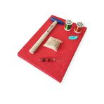 TUĞRA TABLO Filografi Set & Kumaş Kaplı Tahta Hazır Set Vav Kalıp TT-00230078