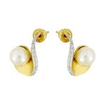 Tuğrul Altın T022455 Altın İnci Küpe