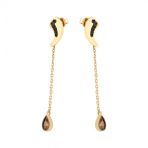 Tuğrul Altın T026680 Altın Sallantılı Küpe