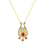 Tuğrul Altın T032243 Taşlı Altın Kolye