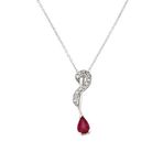 Tuğrul Altın T51 0.06 ct Pırlanta Yakut Kolye