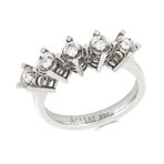 Tuğrul Altın T51 0.13 Ct Pırlanta Beş Taş Yüzük