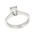 Tuğrul Altın T51 0.23 ct Pırlanta Tek Taş Yüzük