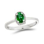 Tuğrul Altın T51 0.48 Ct Pırlanta Zümrüt Yüzük