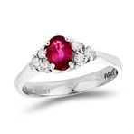 Tuğrul Altın T51 0.79 Ct Pırlanta Yakut Yüzük