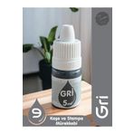 Tuğset Etiket Kaşe Istampa Mürekkebi 5 ml - GRI-T864