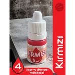 Tuğset Etiket Kaşe Istampa Mürekkebi 5 ml - KIRMIZI-T866