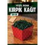 Tuğset Etiket Kırpık Kırpıntı Kağıt Z Zigzag Pelur Kırpıntı Kağıt 100 gr Yeşil Renk Süs Dolgu Malzemesi Paper -T1525