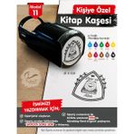 TUĞSET ETİKET Kişiye Özel İsim Yazılı Kitap Kaşesi - İsme Özel Kitap Mühürü M11- T654