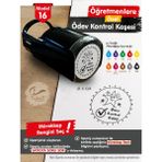 TUĞSET ETİKET Öğretmenlere Özel Ödev Kontrol Kaşesi - Ödev Kontrol Mühürü M16- T659
