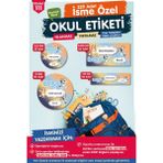 Tuğset Etiket Okul Etiketi Bluey Temalı Kalem Defter Etiketi