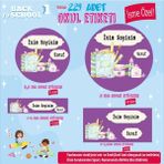 Tuğset Etiket Okul Etiketi Kalem Defter Etiketi Özel Isim Yazılabilen Etiket- Isim Etiketi