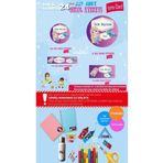 TUĞSET ETİKET Okul Etiketi Kalem Defter Etiketi Özel İsim Yazılabilen Etiket Seti - İsim Etiketi- T581-OE24