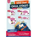 Tuğset Etiket Okul Etiketi Mini Mouse Kalem Defter Etiketi Özel Isim Yazılabilen Etiket Seti - Isim ETIKETI-T559-OE30