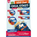 Tuğset Etiket Okul Etiketi Süpermen Temalı Kalem Defter Etiketi T1021 OE108