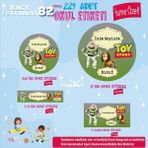 Tuğset Etiket Okul Etiketi Toy Story Kalem Defter Etiketi Özel Isim Yazılabilen Etiket Seti - Isim ETIKETI-T576-OE82