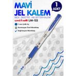 Tuğset Etiket Uni-Ball Um-153 Signo Broad Roller Kalem MAVİ 1.0 mm Davetiye Kalemi /İmza Kalemi / Jel Kalem / MAVİ Yazan Davetiye Anı
