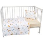 Tugu Home Baby Tugu Home&baby %100 Doğal Organik Pamuklu Cotton Bebek Beşik, Park Yatak, Anne Yanı (60X120 Cm) Nevresim & Çarşaf Takımı, - 60 x 120 cm - Bej