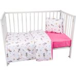 Tugu Home Baby Tugu Home&baby %100 Doğal Organik Pamuklu Cotton Bebek Beşik, Park Yatak, Anne Yanı (60X120 Cm) Nevresim & Çarşaf Takımı, - 60 x 120 cm - Pembe