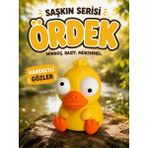 Tuğx Design Şaşkın Serisi Ördek Figürü - Hareketli Gözleri ile Özel Tasarım Dekoratif Oyuncak (Minnoş)