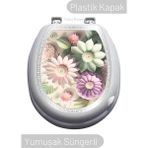 Tuka Home Lüks Sert Kapaklı Yumuşak Süngerli Klozet Kapağı M21 - Beyaz