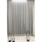 Tül Shop Fransız Camlara Uygun Ttm Zemin Kurşunlu Ütü Sevmez Seyrek Pile Düz Uzun Tül Perde - 330 x 280 cm - Kırık Beyaz