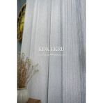 Tül Shop Ütü Istemez ve Kırışmaz Ağır Sade ve Şık Kdk Ekru Model 1/2 Seyrek Pileli Tül Perde - Kırık Beyaz - 130 x 200 cm