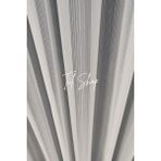 Tül Shop Ütü Istemez ve Kırışmaz Ağır Sade ve Şık Kdk Ekru Model 1/2 Seyrek Pileli Tül Perde - Kırık Beyaz - 470 x 280 cm