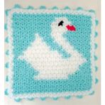 Tülays Hand Craft El Örgüsü Kuğu Açık Mavi Banyo Lifi
