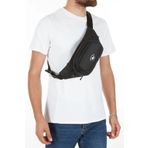 tuldar Siyah Yumuşak Deri Usb Kulaklık Çıkışlı Crossbody Çapraz Göğüs Omuz Ve Bel Çantası