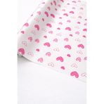 TULİ Kalpli Hediye Paketleme Jelatini 5’li Set – 50x70 cm (beyaz/pembe)