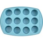 Tulip Kitchenware 12 Kare Silikon Mavi Kek Kalıbı