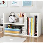 Tulip Life Beyaz Renkli Ofis Kitaplık Suntalam Malzeme ile 50 cm Genişlik 15 cm Yükseklik