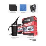 TULPAR KİMYA Factor 360 Far Temizleme Ve Parlatma Seti (HEADLIGHT CLEANER KIT)