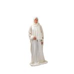 Tülteks Namaz Elbise Viskon Jakar Dokuma Oversize Fermuarlı İç Göstermez (Ekru, 3)