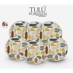 Tulu Porselen Pasta Tabagi 6 Li