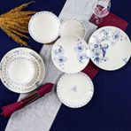 Tulu Porselen Tulu Klasik DB1834 24 Parça Porselen Yemek Takımı